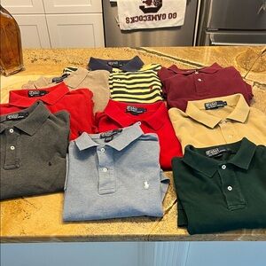 Polo by Ralph Lauren Classic Polo Shirts in Red, Gray, and Blue